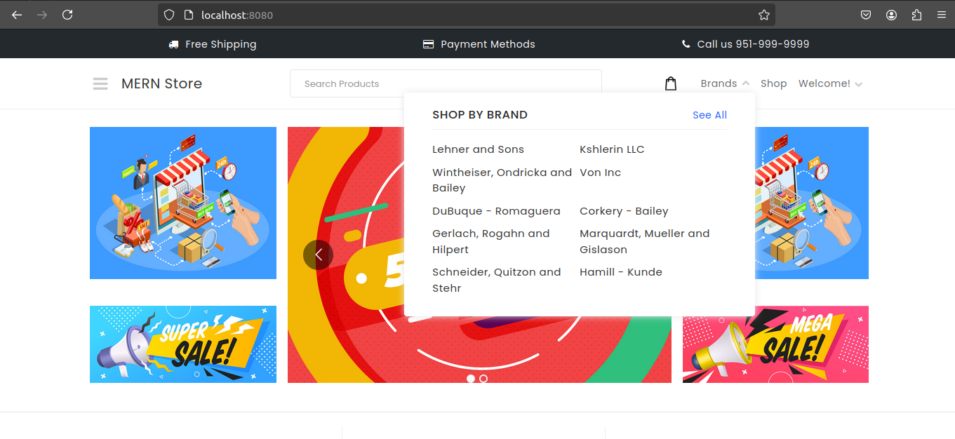 MERN E-commerce Application preview image