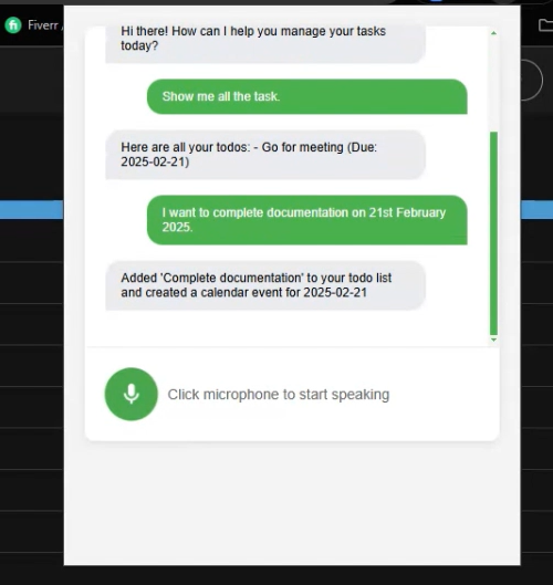 Speech-To-Plan Reminder Chrome Extension preview